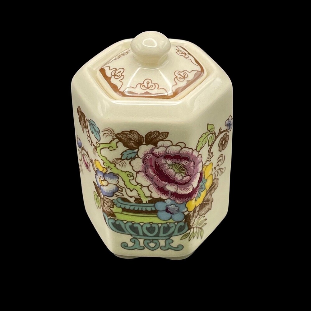 Mason's Ironstone Trinket Jewelry Miniature Box or Ming Jar Made in England